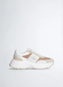 Sneakers monogram in suede