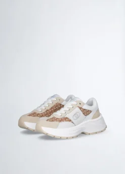 Sneakers monogram in suede