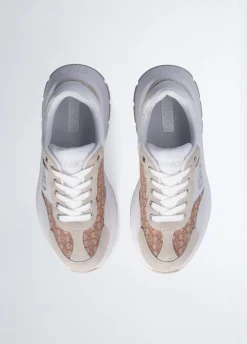 Sneakers monogram in suede