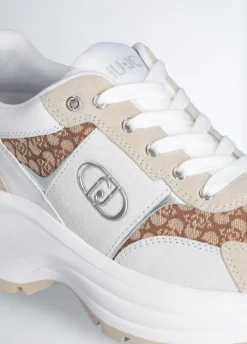 Sneakers monogram in suede