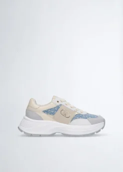 Sneakers monogram in suede