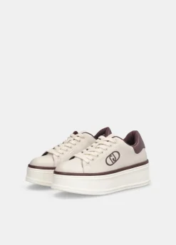 Sneakers platform con logo