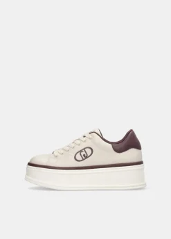 Sneakers platform con logo