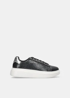 Sneakers platform con logo
