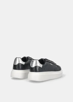 Sneakers platform con logo