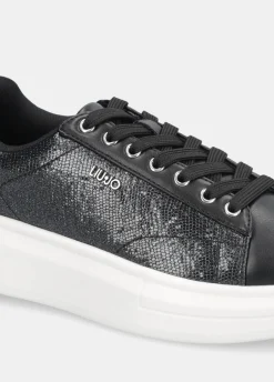 Sneakers platform con logo