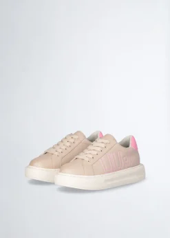 Sneakers platform con maxi logo