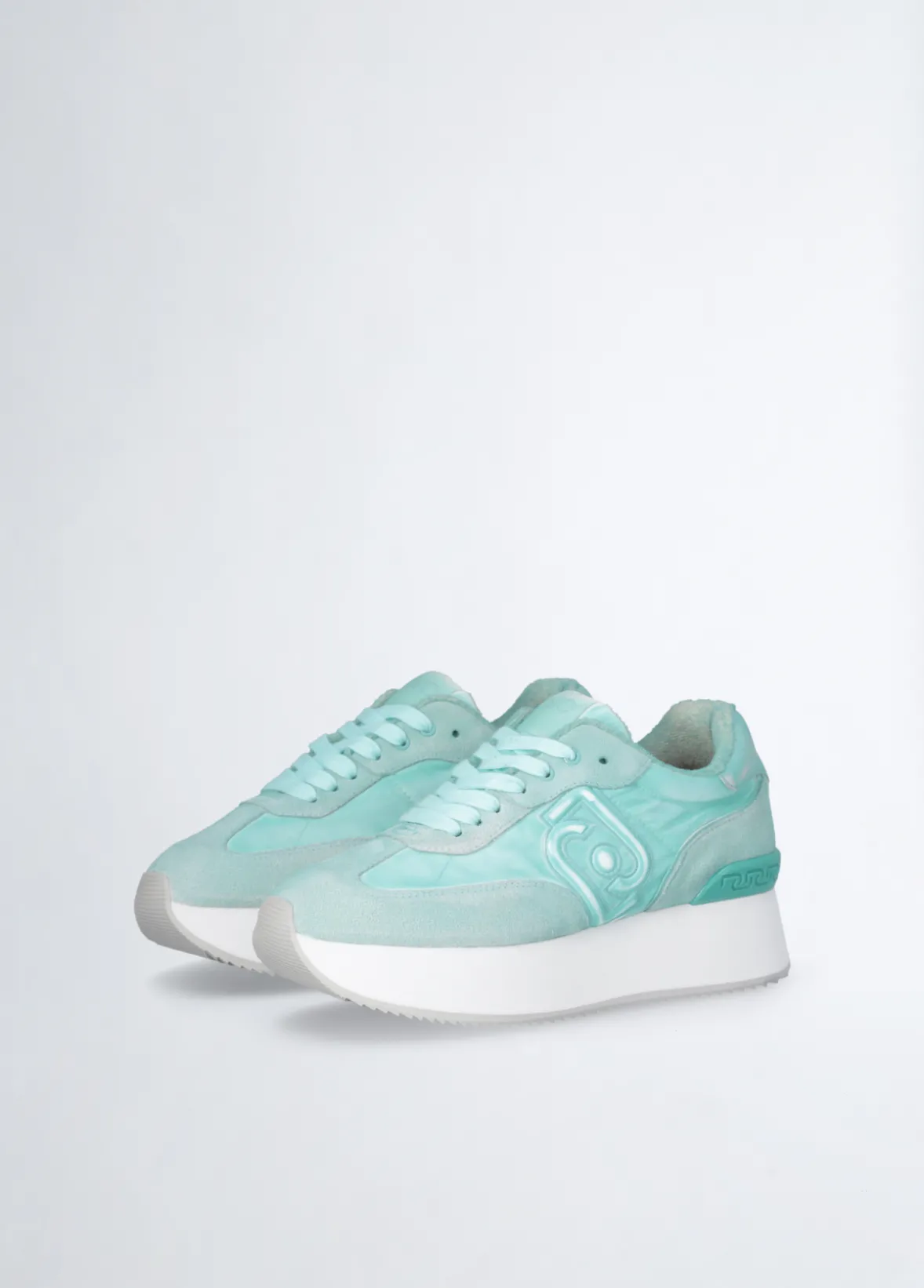 Sneakers platform délavé