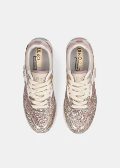 Sneakers platform full glitter