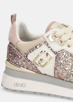Sneakers platform full glitter