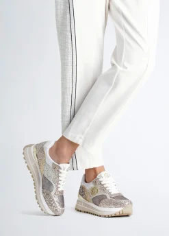 Sneakers platform full glitter