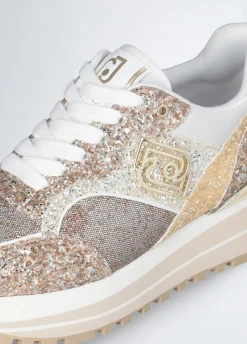Sneakers platform full glitter