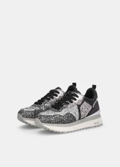 Sneakers platform full glitter