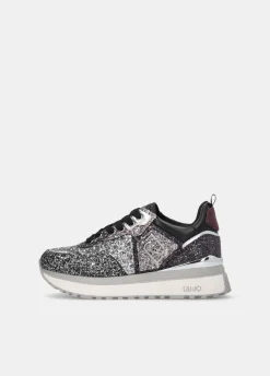 Sneakers platform full glitter