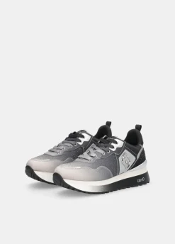 Sneakers platform full strass
