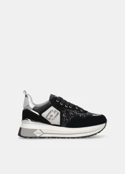 Sneakers platform in paillettes