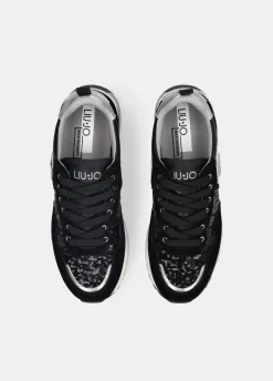Sneakers platform in paillettes