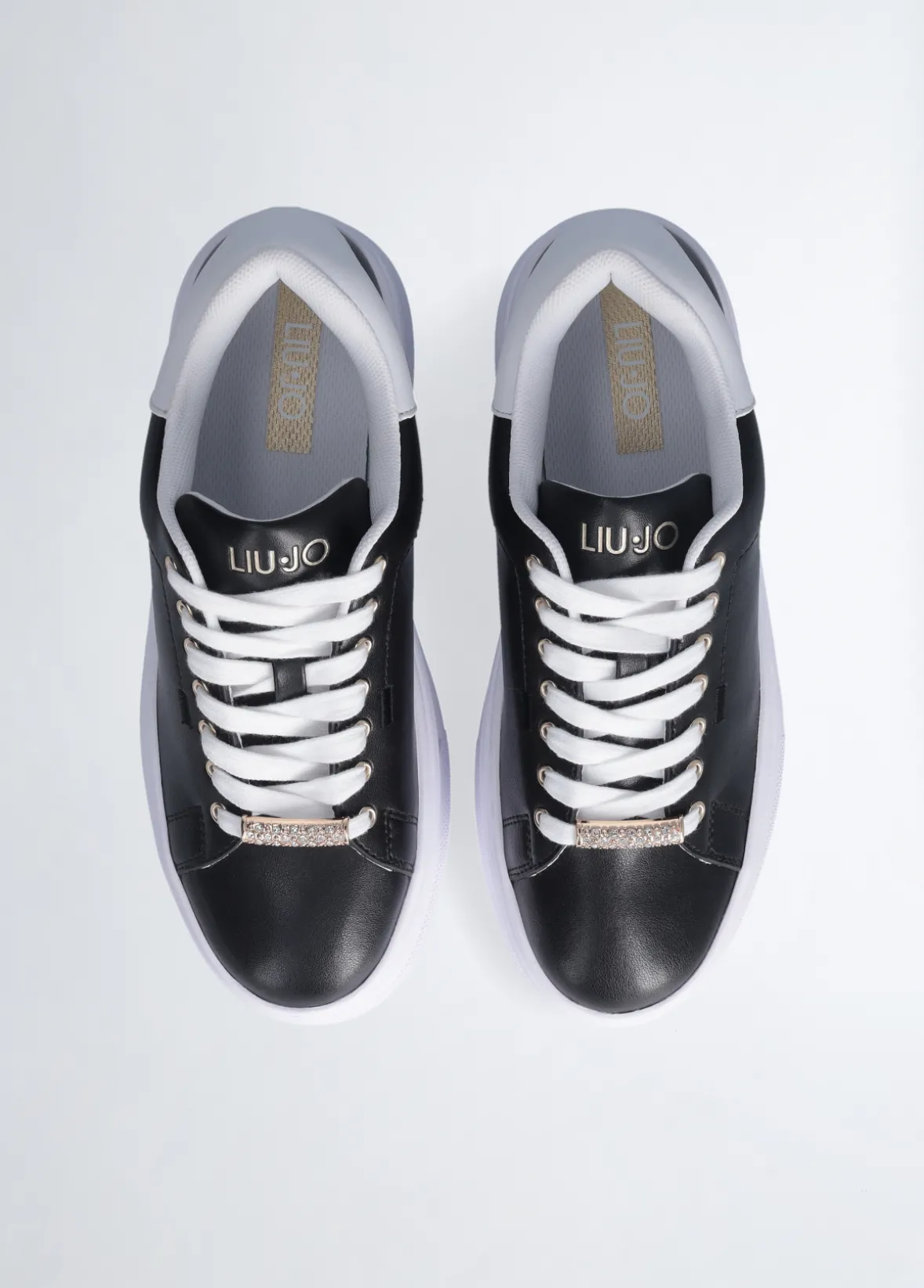 Sneakers platform in pelle