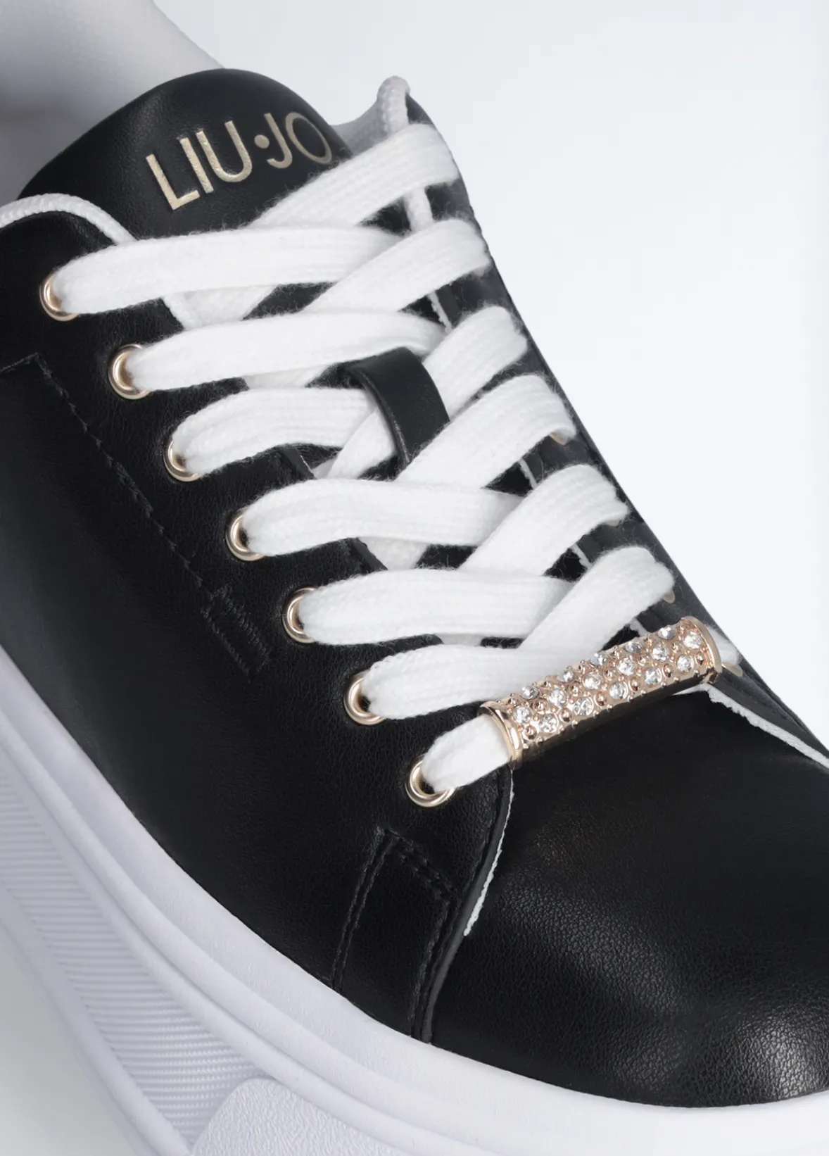 Sneakers platform in pelle