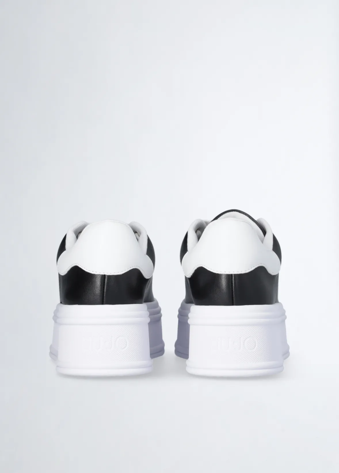 Sneakers platform in pelle