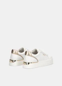 Sneakers platform in pelle