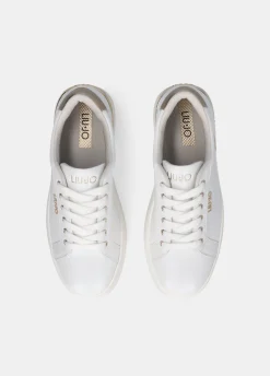 Sneakers platform in pelle