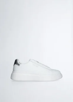 Sneakers platform in pelle