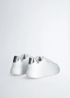 Sneakers platform in pelle