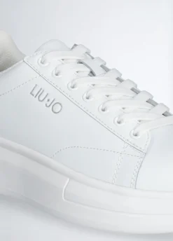 Sneakers platform in pelle