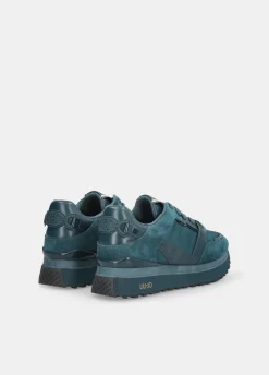 Sneakers platform in pelle