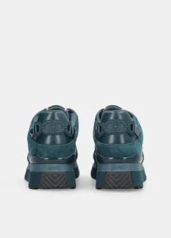 Sneakers platform in pelle