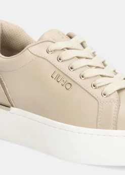 Sneakers platform in pelle