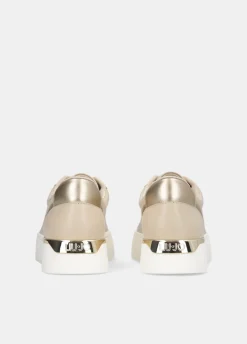 Sneakers platform in pelle