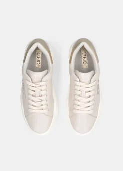 Sneakers platform in pelle