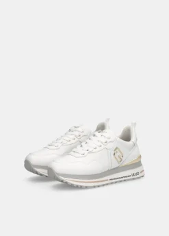 Sneakers platform in pelle
