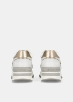 Sneakers platform in pelle