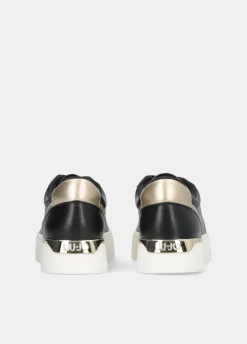 Sneakers platform in pelle