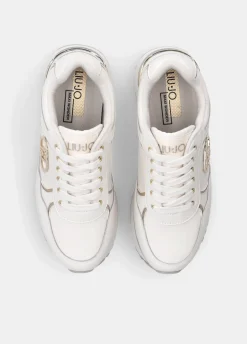 Sneakers super platform in pelle