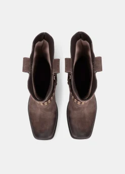Stivali texani in suede