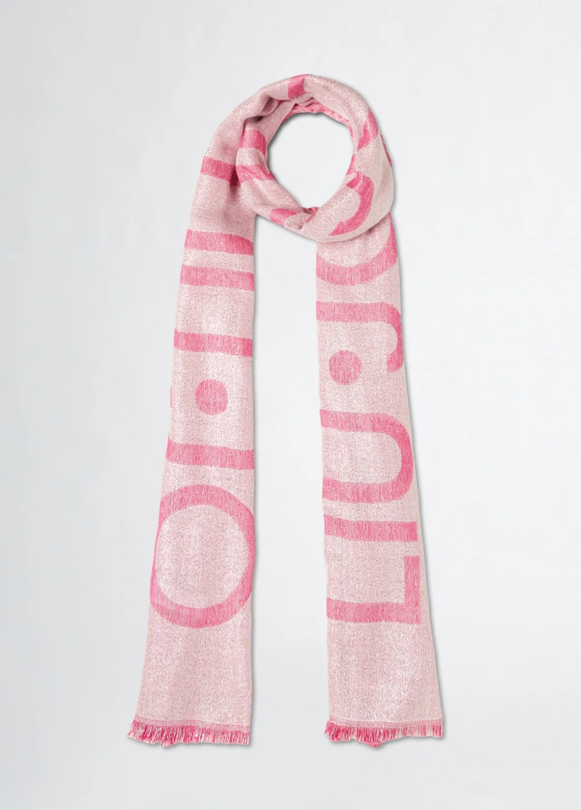 Stola con logo jacquard