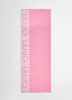 Stola con logo jacquard