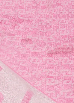 Stola con logo jacquard