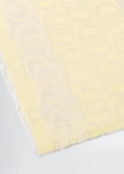 Stola jacquard con logo