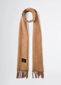 Stola jacquard con logo