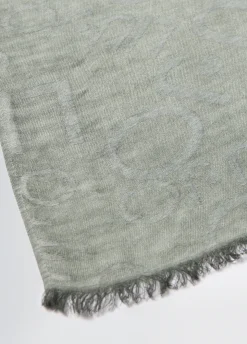 Stola jacquard con logo