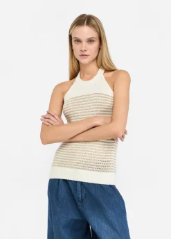 Top a righe lurex®