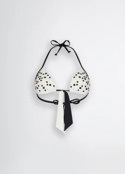 Top a triangolo con perle