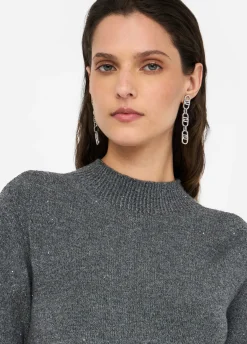 Top con micro-paillettes