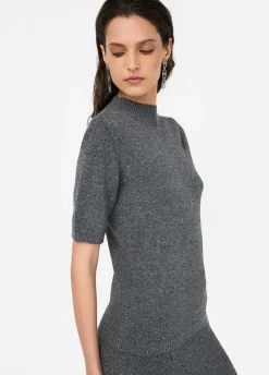 Top con micro-paillettes