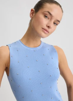 Top con pietre gioiello